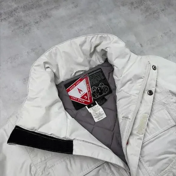 Y2K White Oakley Road Fuel Ski Snow Jacket - Picture 6 of 8